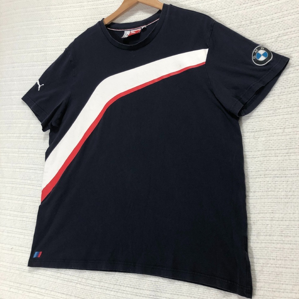 Puma BMW Motorsport Graphic T-Shirt Racing Stripe Logo Tee XL